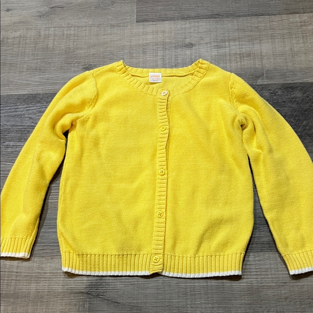 Vintage Gymboree yelliw cardigan size M 7-8